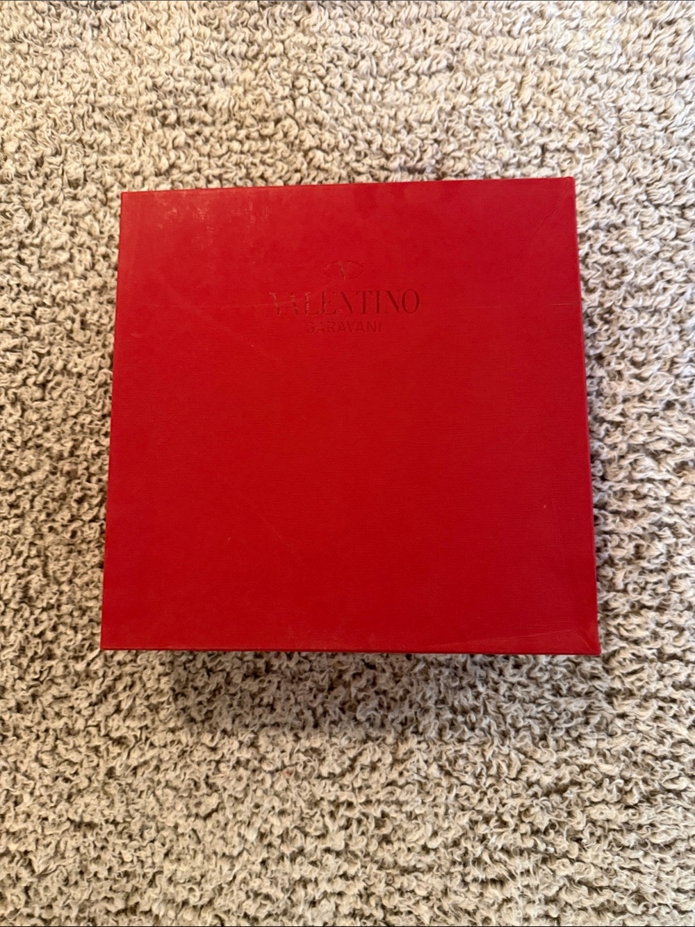 Empty Valentino Garavani Red Luxury Presentation Box